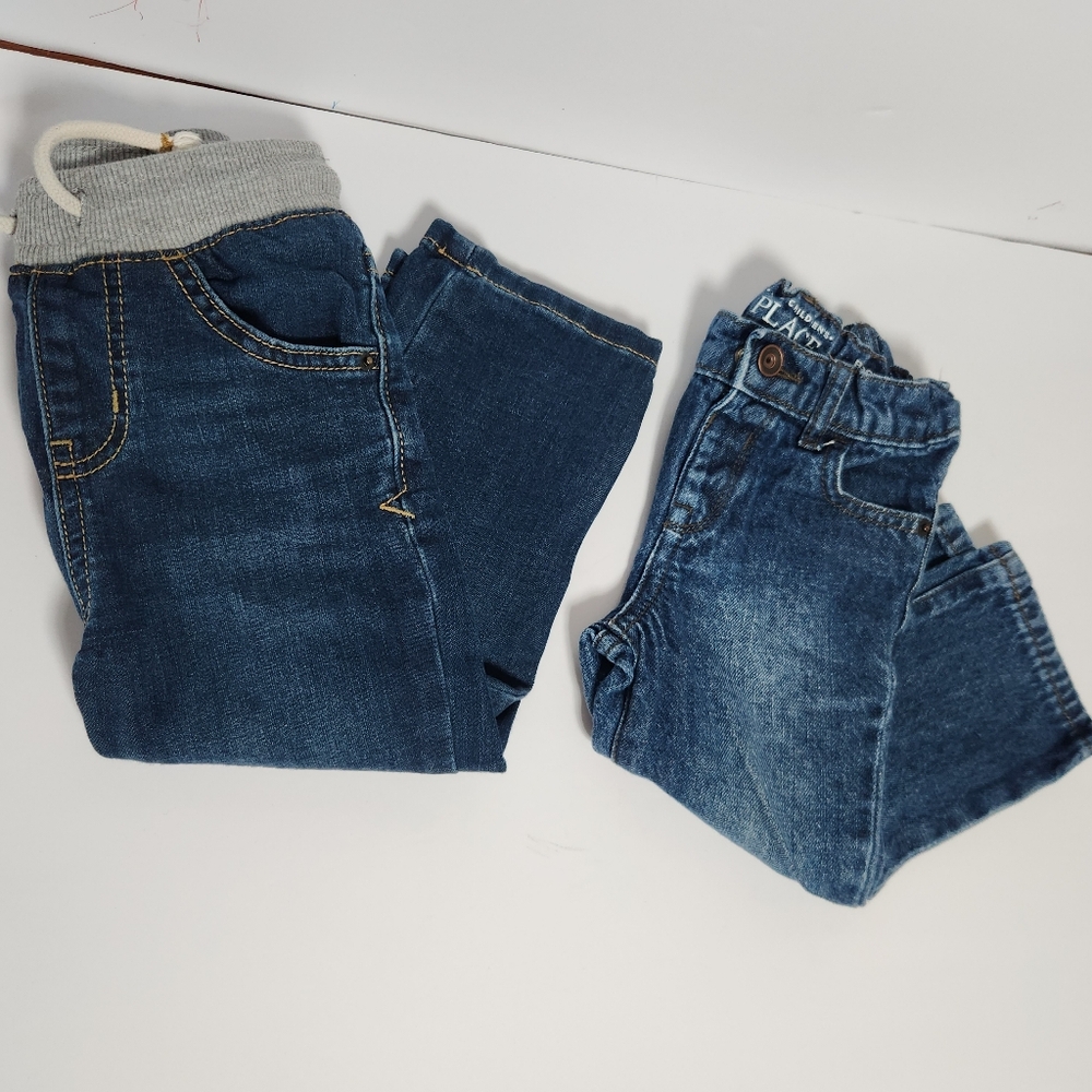 Toddler 2T Lot Bundle Jeans Bootcut Straight Childrens Place Cat & Jack